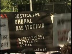 March for victims of Bhopal gas disaster arrive in New Delhi News Clip
