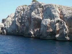 Rocks on Kornat Island, Kornati National Park Stock Footage