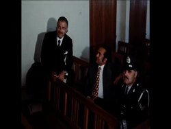 SYND 19-2-73 MEMBERS OF GREEK RESISTANCE MOVEMENT ON TRIAL News Clip