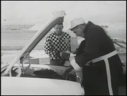 Montage:  Prepping AMC Rambler for economy run Stock Footage