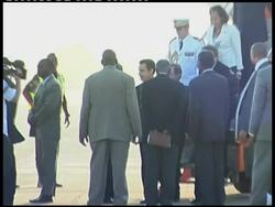 Sarkozy''s visit is first by French president to fmr colony; Preval News Clip