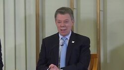 VOICED : Santos: Nobel fue enorme impulso para nuevo acuerdo con FARC News Clip