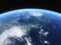 Hurricane seen from space Stock Footage