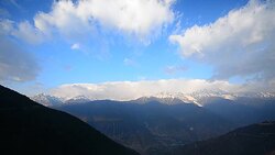 Snow Mountain Range Landscape Stock Footage