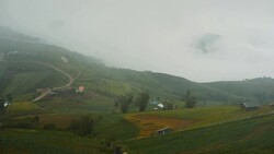 Mountain, street Mist./Park Phu Thap Boek, Phetchabun Province, Thailand, the rainy season. Stock Footage