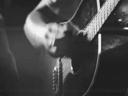 Guitarist Playing Acoustic Guitar Stock Footage