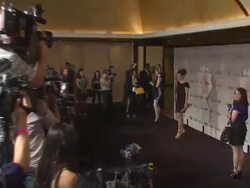 Debra Messing at the 2010 Women In Film Crystal & Lucy Awards: A New Era at Los Angeles CA. (Footage by WireImage Video/GettyImages) Stock Footage