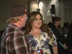 KayCee Stroh at the A Night Out With Silver Jeans Co. And M Fredric at Studio City CA. (Footage by WireImage Video/GettyImages) Stock Footage