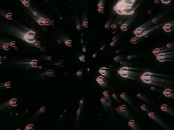 Euro Symbols Stock Footage