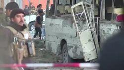 CLEAN : Blast targets bus in downtown Kabul during rush hour News Clip