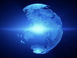 Social media world of words - loopable Stock Footage