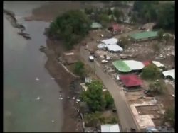 American Samoa - Tsunami aftermath and clean-up News Clip