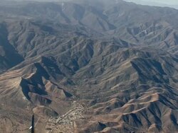 AIR TO AIR, CU, Aero L-39 Albatros flying over Mojave Desert mountains, California, USA Stock Footage