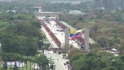 CLEAN : Wide shots of Hugo Chavezs funeral News Clip