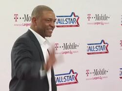 Doc Rivers at the T-Mobile Magenta Carpet At The 2011 NBA All-Star Game at Los Angeles CA. (Footage by WireImage Video/GettyImages) Stock Footage