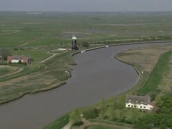 Windmills On Reedham Marshes Stock Footage