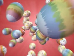 Easter Egg Blowup #2 Stock Footage