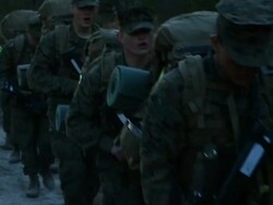 Female Marines Participate In Marine Combat Training At Camp LeJeune Stock Footage