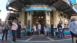 ATMOSHPHERE - at The Curious Incident of the Dog in the Night-Time ' Cast Change Stock Footage