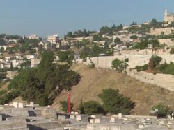WS View of  burial site  / Jerualem, Israel Stock Footage