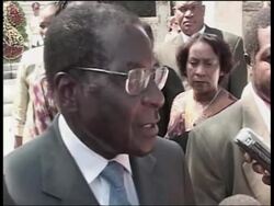 Zimbabwe leader visits, comment on  land reform News Clip