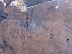 Aerial Wadi Darga nature reserve at the Dead Sea, Judea Desert, Israel Stock Footage
