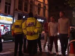 Police in Newcastle City on a Friday Night News Clip