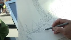 Cycling fans gather as the third stage of the Tour de France arrives in London News Clip