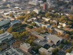 WS AERIAL View of university of south Carolina / South Carolina, United States Stock Footage