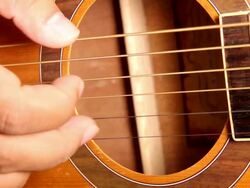 Play the guitar Stock Footage