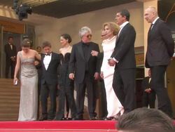 Blanca Suarez (L), Jan Cornet, Elena Anaya, Gilles Jacob, Pedro Stock Footage