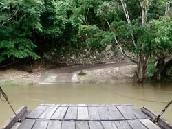 Ferry Across the Mopan River, Belize Stock Footage