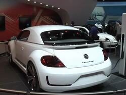 2012 Volkswagen E-Bugster concept car Stock Footage