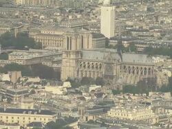 Notre Dame In Sun Stock Footage