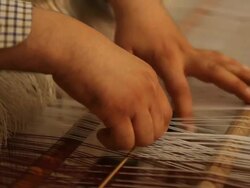 Tunisian Weaver Stock Footage
