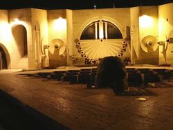 Yerevan, Cascade, night scene of the statues and monuments Stock Footage