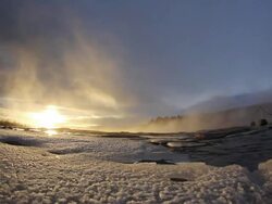 Geyser in Iceland Stock Footage