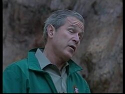 President Bush presses environmental agenda among giant trees News Clip