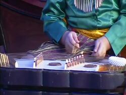 Stringed Thai Musical Instument Stock Footage
