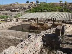 Morgantina, the central sanctuary of Demeter and Persephone, 1-4 century B.C. Stock Footage