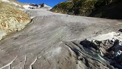 Europe's Melting Glaciers: Rhone Stock Footage
