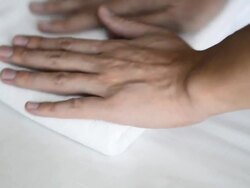 white towel Stock Footage