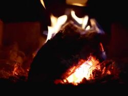 Fire seamless loop Stock Footage