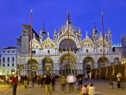 Time Lapse of St. Mark's Cathedral, Venice, Italy Stock Footage