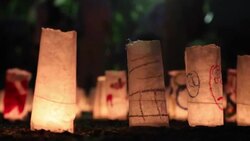 ZÅjÅ-ji Candle Night Stock Footage