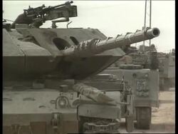 Israeli troops and tanks in Ramallah News Clip