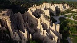 Les Orgues d'Ille sur Tet, Languedoc-Roussillon Stock Footage