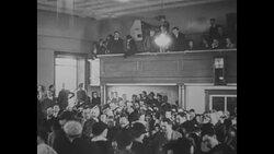 Bruno Richard Hauptmann on trial for kidnapping/murder of the Lindbergh baby News Clip