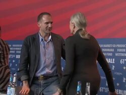 ATMOSPHERE at the Coriolanus Press Conference: 61st Berlin International Film Festival at Berlin . (Footage by WireImage Video/GettyImages) Stock Footage