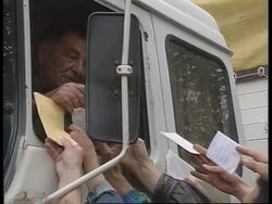 Bosnia - Daily UN Gorazde Mail Run Starts News Clip